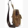 Светло-коричневая сумка через плечо из натураьной кожи Vintage (20096) - 4