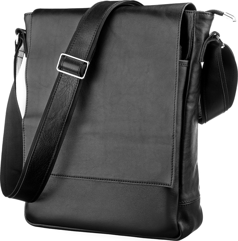 Мужская сумка-мессенджер классического дизайна из натуральной кожи SHVIGEL (11079)