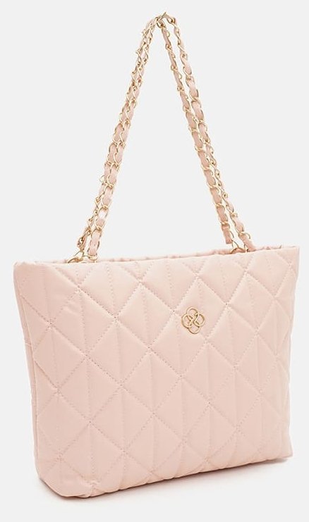 Стильная женская сумка из прочного кожзама Monsen 94647 розового цвета modnotak фото №2