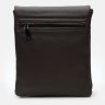 Маленькая мужская сумка через плечо из гладкой кожи коричневого цвета Ricco Grande (21385) - 3