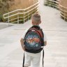 Текстильний шкільний рюкзак для хлопчика з малюнком автомобіля Bagland Butterfly 55647 - 5
