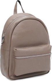 Невеликий жіночий шкіряний рюкзак тауп Ricco Grande (21436)