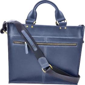 Функциональная деловая мужская сумка из винтажной кожи VATTO (11689) - 2