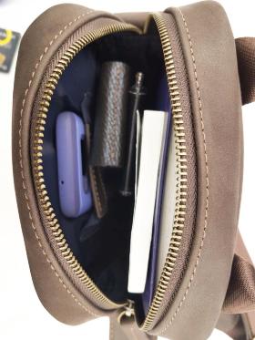 Мужская маленькая сумка винтажного стиля на плечо VATTO (11789) - 2