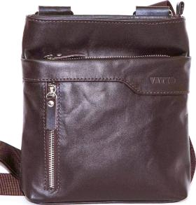 Шкіряна коричнева сумка на плече VATTO (11888)