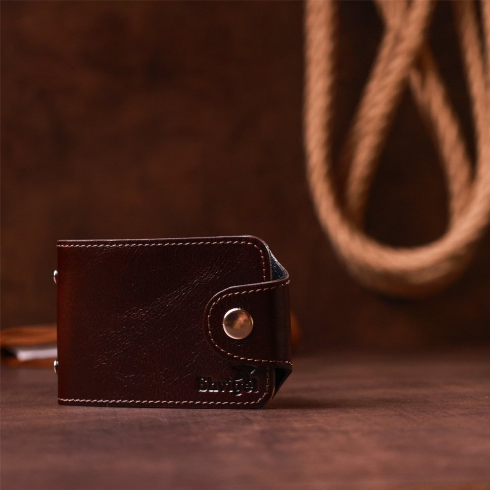 Горизонтальный маленький картхолдер из натуральной кожи коричневого цвета Shvigel (2413914) фото №20 Горизонтальный маленький картхолдер из натуральной кожи коричневого цвета Shvigel (2413914) modnotak фото №20