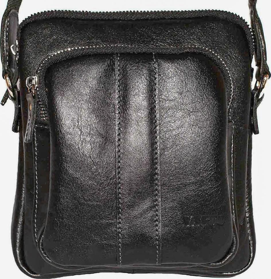 Маленькая мужская сумка из гладкой кожи VATTO (12088)