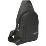 Черный текстильный мужской рюкзак-слинг с одной лямкой Monsen (56747) - 1
