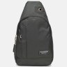 Черный текстильный мужской рюкзак-слинг с одной лямкой Monsen (56747) - 2