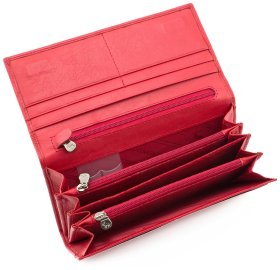 Красный кошелек с фиксацией на магниты Marco Coverna (16269)
