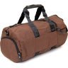 Містка спортивна сумка з щільного текстилю в коричневому кольорі Vintage (20643) - 1