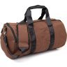 Містка спортивна сумка з щільного текстилю в коричневому кольорі Vintage (20643) - 2
