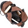 Містка спортивна сумка з щільного текстилю в коричневому кольорі Vintage (20643) - 3