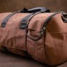 Вместительная спортивная сумка из плотного текстиля в коричневом цвете Vintage (20643) - 9