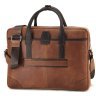 Мужская сумка для ноутбука до 15 дюймов из винтажной кожи рыжего цвета Tom Stone 77747 - 2