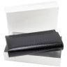 Кошелек кожаный лакированный черного цвета Leather Collection 97747 modnotak фото - 10