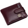 Кожаный мужской кошелек на кнопке со съемным блоком для карт Hammonds Flycatcher HF502 коричневого цвета 107947 modnotak фото - 5