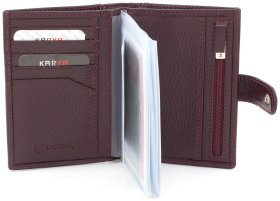 Кожаная обложка для документов с выраженной фактурой KARYA (440-243)