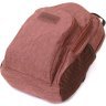 Коричневый мужской слинг-рюкзак из полиэстера на молнии Vintage 2422150 - 3