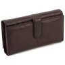 Кожаный кошелек коричневого цвета с блоком для карт ST Leather (16664) - 3