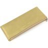 Жіночий тонкий гаманець із натуральної шкіри золотистого кольору Marco Coverna 68647 - 3