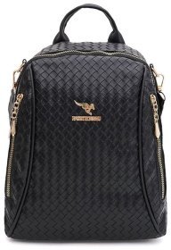 Стильний жіночий рюкзак із чорної екошкіри Monsen 88847