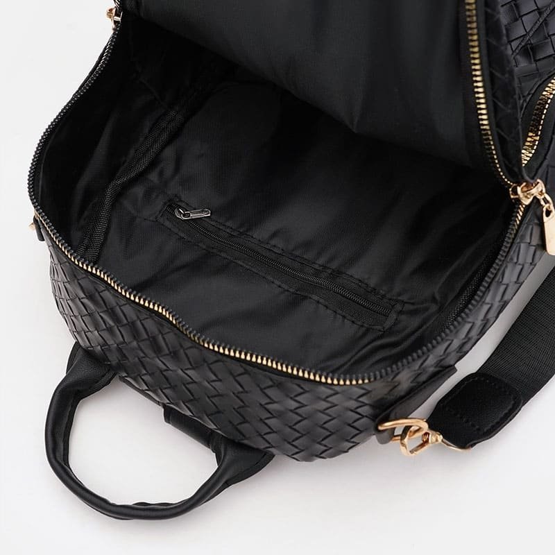 Стильный женский рюкзак из черной экокожи Monsen 88847 фото №5 Стильный женский рюкзак из черной экокожи Monsen 88847 modnotak фото №5