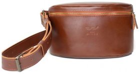 Світло-коричнева жіноча сумка-бананка із натуральної шкіри BlankNote 78947