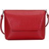 Кожаная женская сумка красного цвета через плечо Issa Hara Линда (27010) - 1