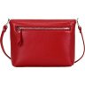 Кожаная женская сумка красного цвета через плечо Issa Hara Линда (27010) - 2