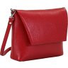 Кожаная женская сумка красного цвета через плечо Issa Hara Линда (27010) - 3