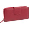 Червоний жіночий гаманець великого розміру з зернистою шкіри Tony Bellucci (10860) - 1