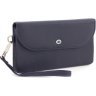 Великий темно-синій гаманець-клатч з натуральної шкіри ST Leather (14031) - 1