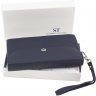 Великий темно-синій гаманець-клатч з натуральної шкіри ST Leather (14031) - 7