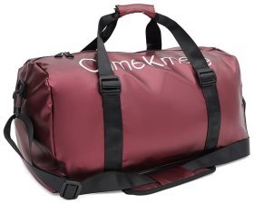 Спортивная женская сумка из качественного текстиля красного цвета Monsen 89347