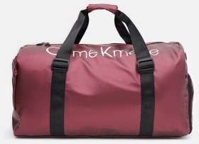 Спортивная женская сумка из качественного текстиля красного цвета Monsen 89347