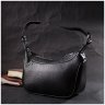 Чорна жіноча сумка з натуральної шкіри з однією лямкою Vintage 2422411 - 7