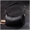 Чорна жіноча сумка з натуральної шкіри з однією лямкою Vintage 2422411 - 8