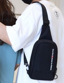 Мужская текстильная сумка рюкзак через плечо Confident 90748