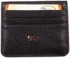 Чорно-червоний затиск для купюр з натуральної шкіри флотар Desisan 81048