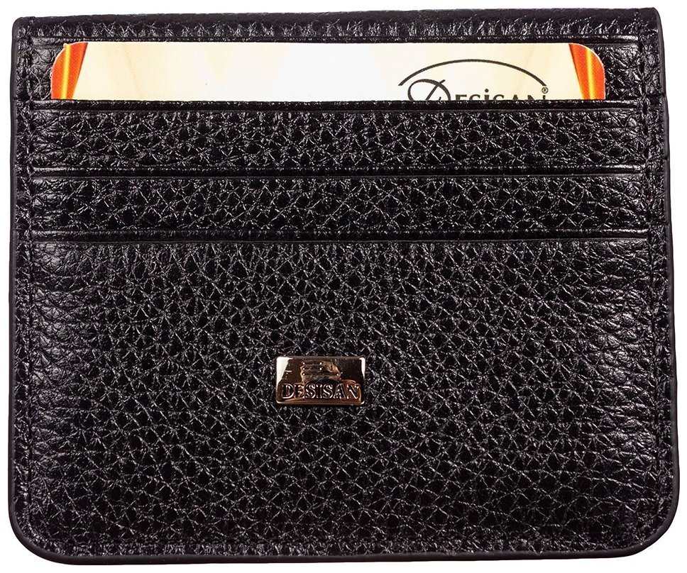 Черно-красный зажим для купюр из натуральной кожи флотар Desisan 81048 modnotak фото №1