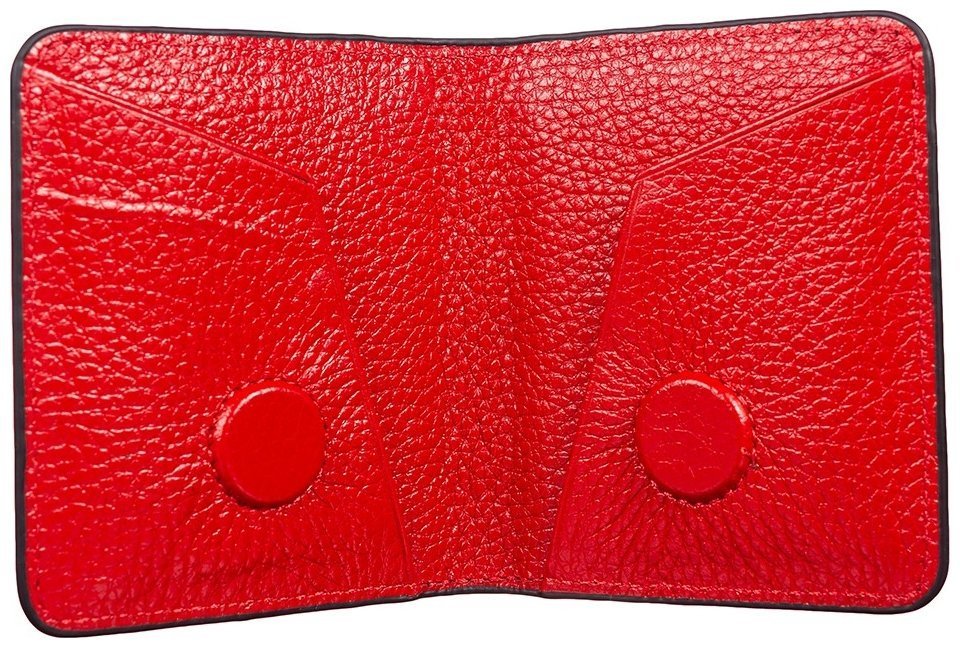 Черно-красный зажим для купюр из натуральной кожи флотар Desisan 81048 modnotak фото №3