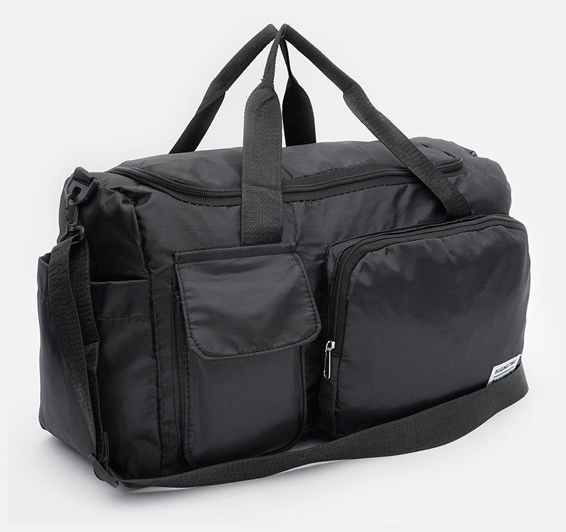Чоловіча спортивна сумка із чорного текстилю з ручками Monsen 71548