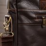 Мужская кожаная деловая сумка для ноутбука коричневого цвета VINTAGE STYLE (14670) - 7
