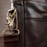 Мужская кожаная деловая сумка для ноутбука коричневого цвета VINTAGE STYLE (14670) - 9