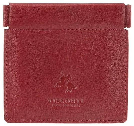 Красная женская монетница из натуральной кожи высокого качества Visconti 81948 фото №1 Красная женская монетница из натуральной кожи высокого качества Visconti 81948 modnotak фото №1