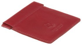 Червона жіноча монетниця із натуральної шкіри високої якості Visconti 81948