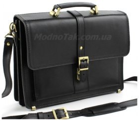 Классический портфель из натуральной кожи для делового мужчины Старинная Италия (10410)