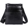 Классическая наплечная мужская сумка черного цвета VINTAGE STYLE (14850) - 1
