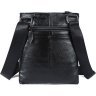 Классическая наплечная мужская сумка черного цвета VINTAGE STYLE (14850) - 2